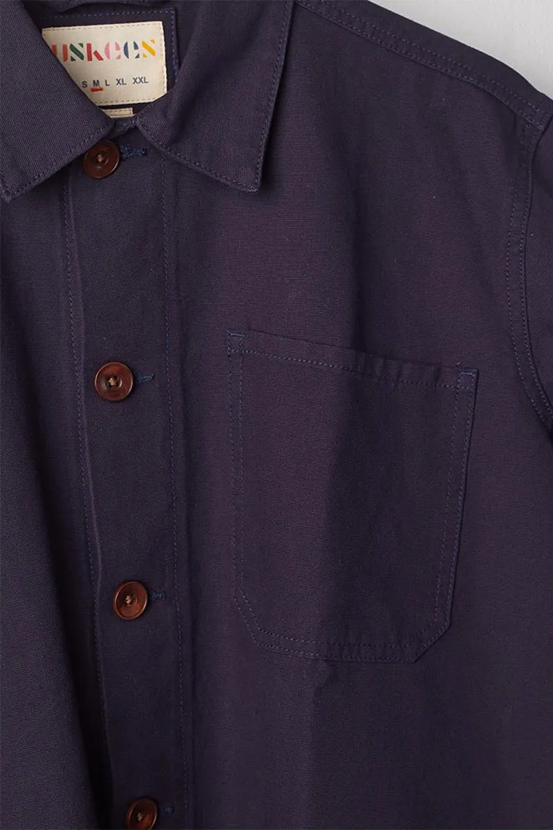 3001 Button Overshirt | Midnight Blue