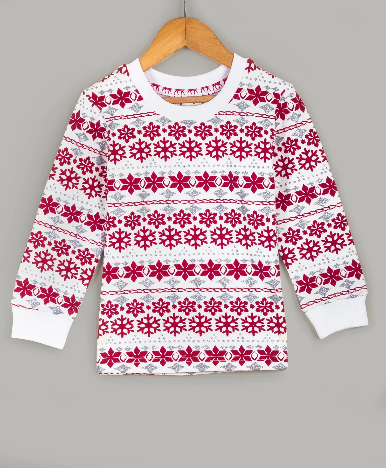 All over snowflake print tracksuit