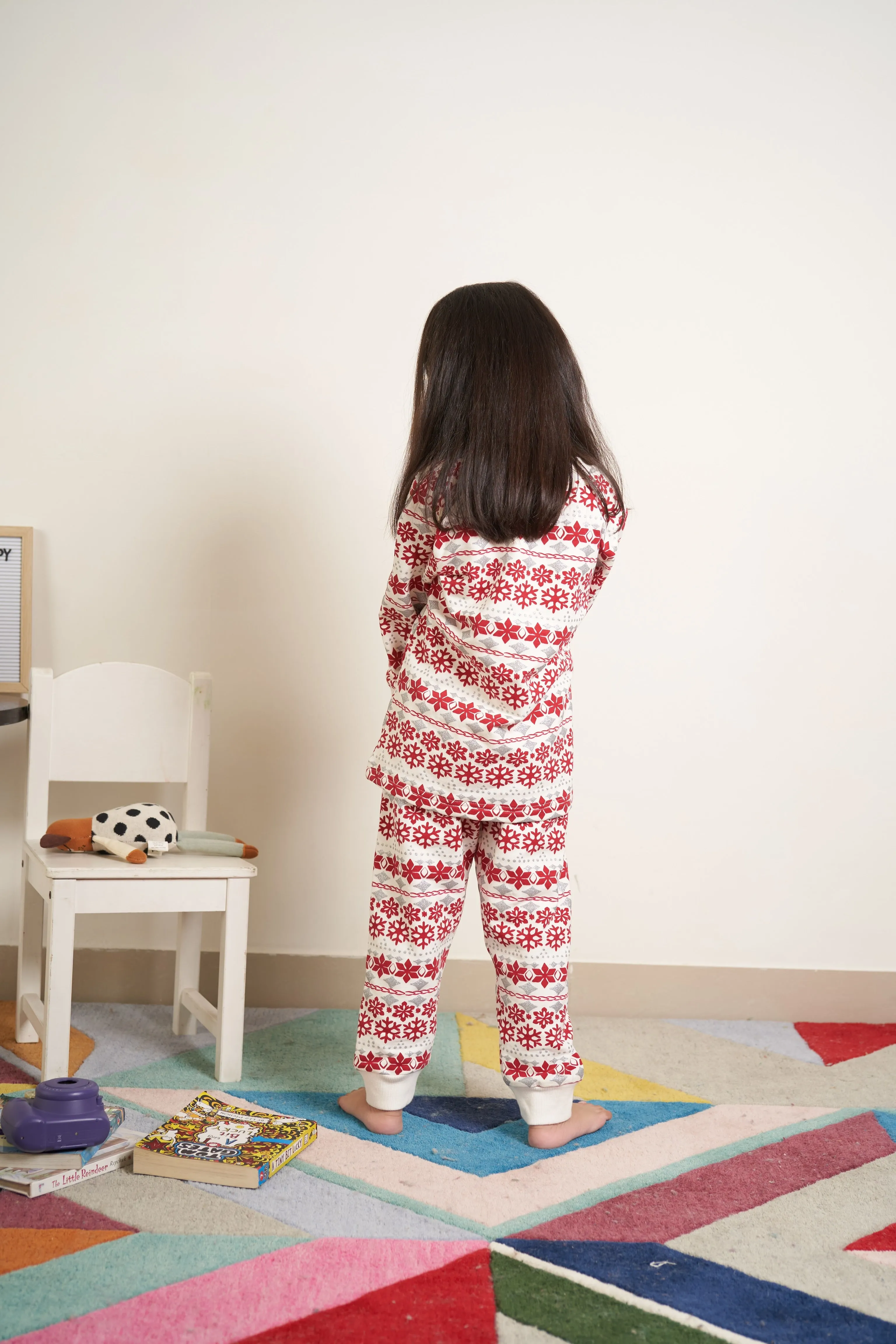 All over snowflake print tracksuit