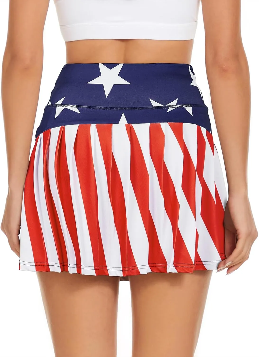 American Trends High Waist Pleated Tennis Skirt with Pockets Skorts Skirts for Women