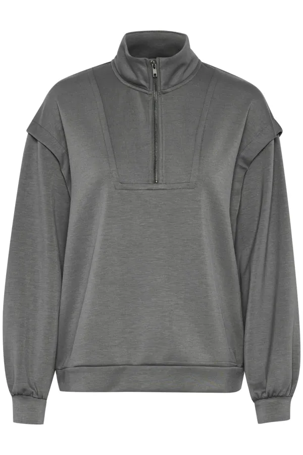 Charcoal Half Zip Sweatshirt