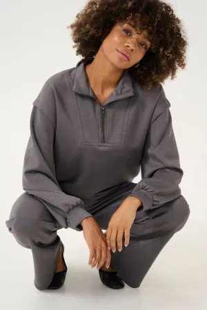 Charcoal Half Zip Sweatshirt