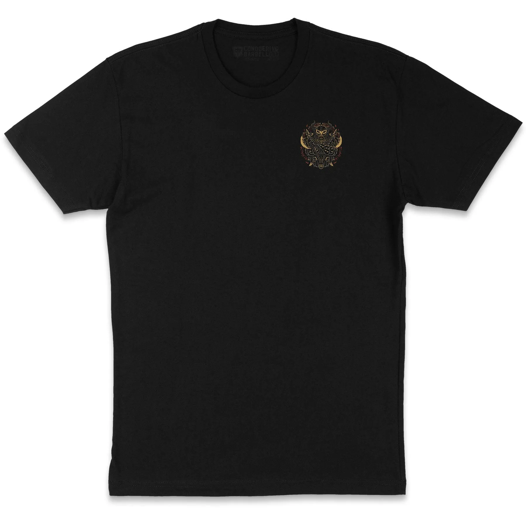 Conquer - Viking - on Black Tee