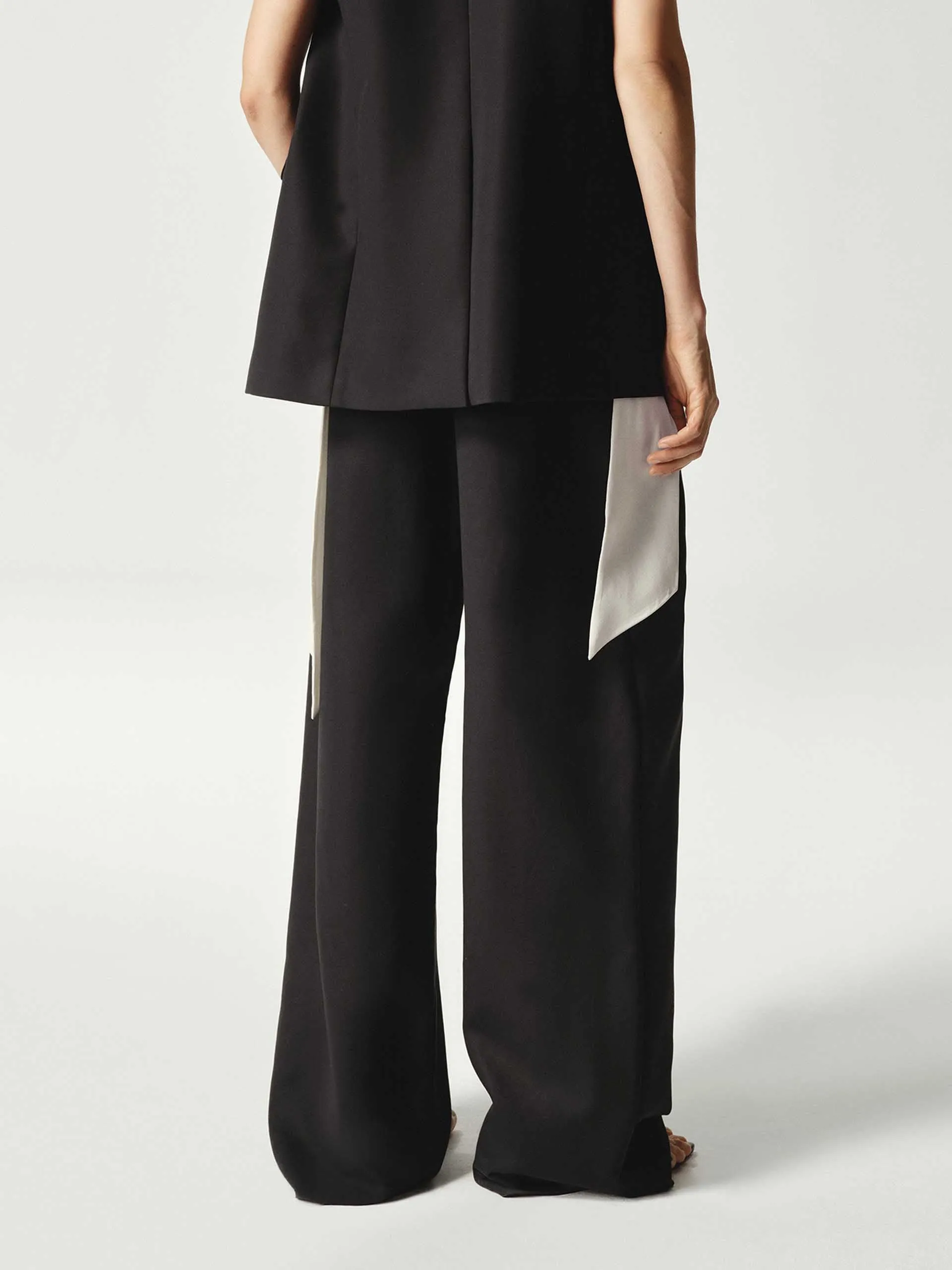 Cotton Straight Leg Pants