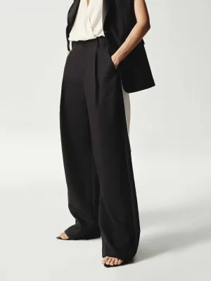 Cotton Straight Leg Pants