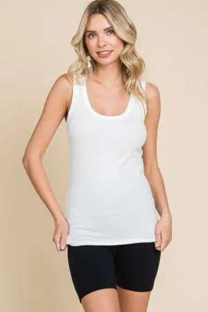 Culture Code Ribbed Scoop Neck Tank