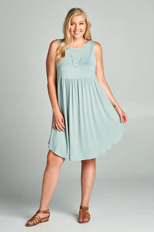 Curvy Jersey Short Swing Dress