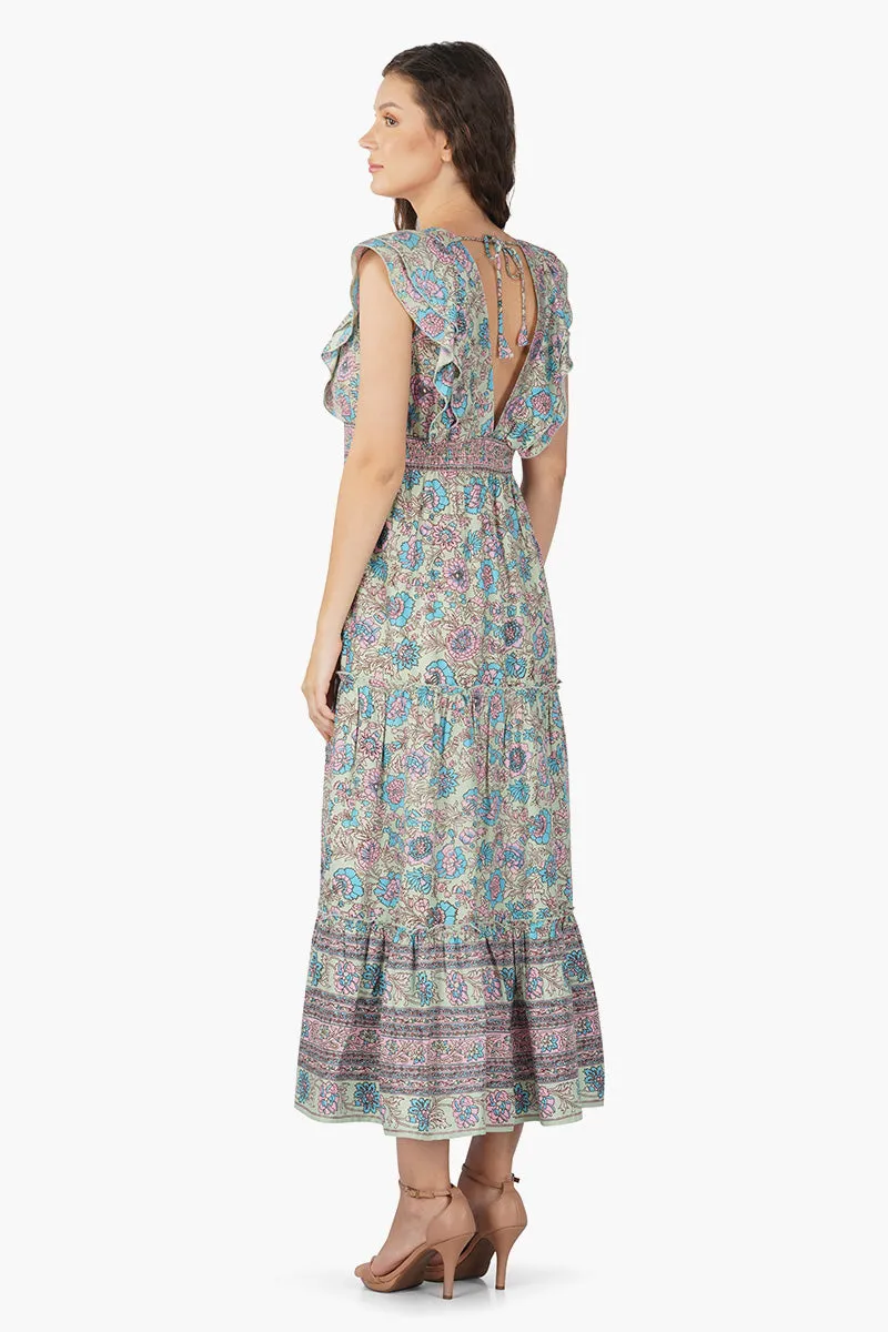 Daisy Floral Long Dress