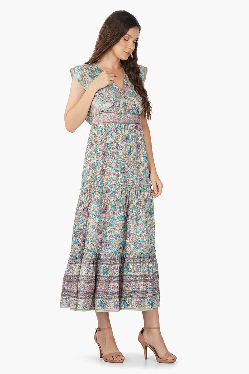 Daisy Floral Long Dress