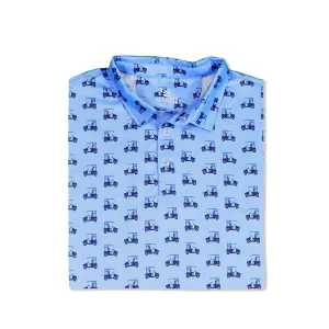 Encourse - Sky Blue Men's Golf Shirt Polo