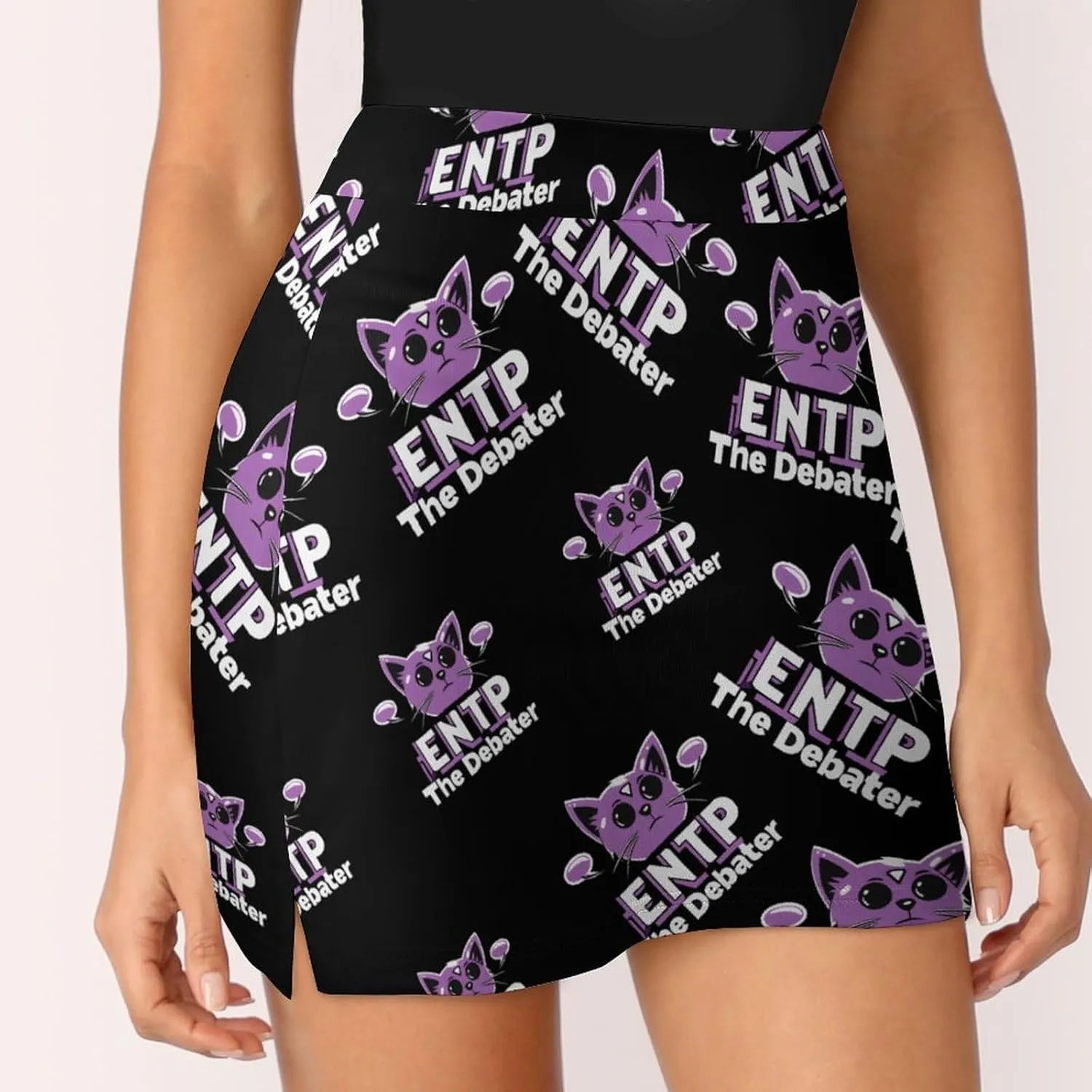 ENTP The Debater MBTI Women's Skort Athletic Skirt Golf Skorts A-line Skirts with Built-in Shorts Pockets