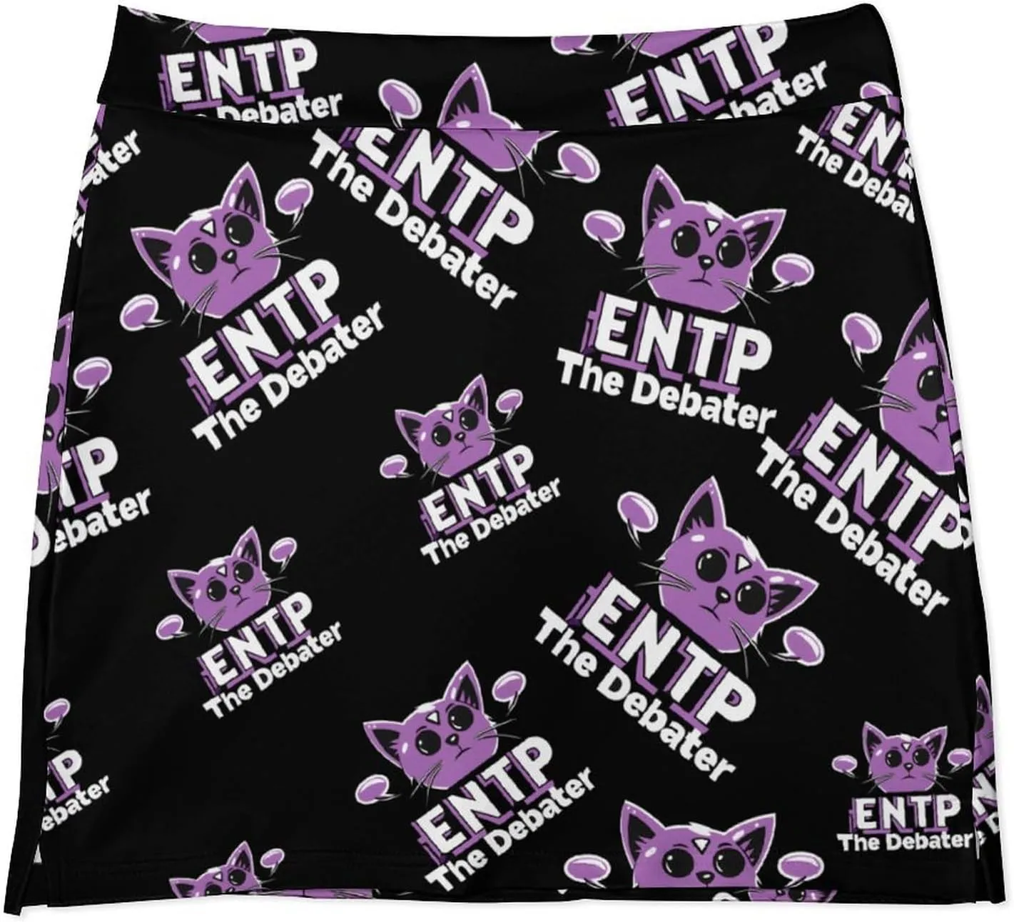 ENTP The Debater MBTI Women's Skort Athletic Skirt Golf Skorts A-line Skirts with Built-in Shorts Pockets