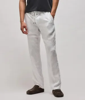 *FINAL SALE* Relaxed Linen Pant in White