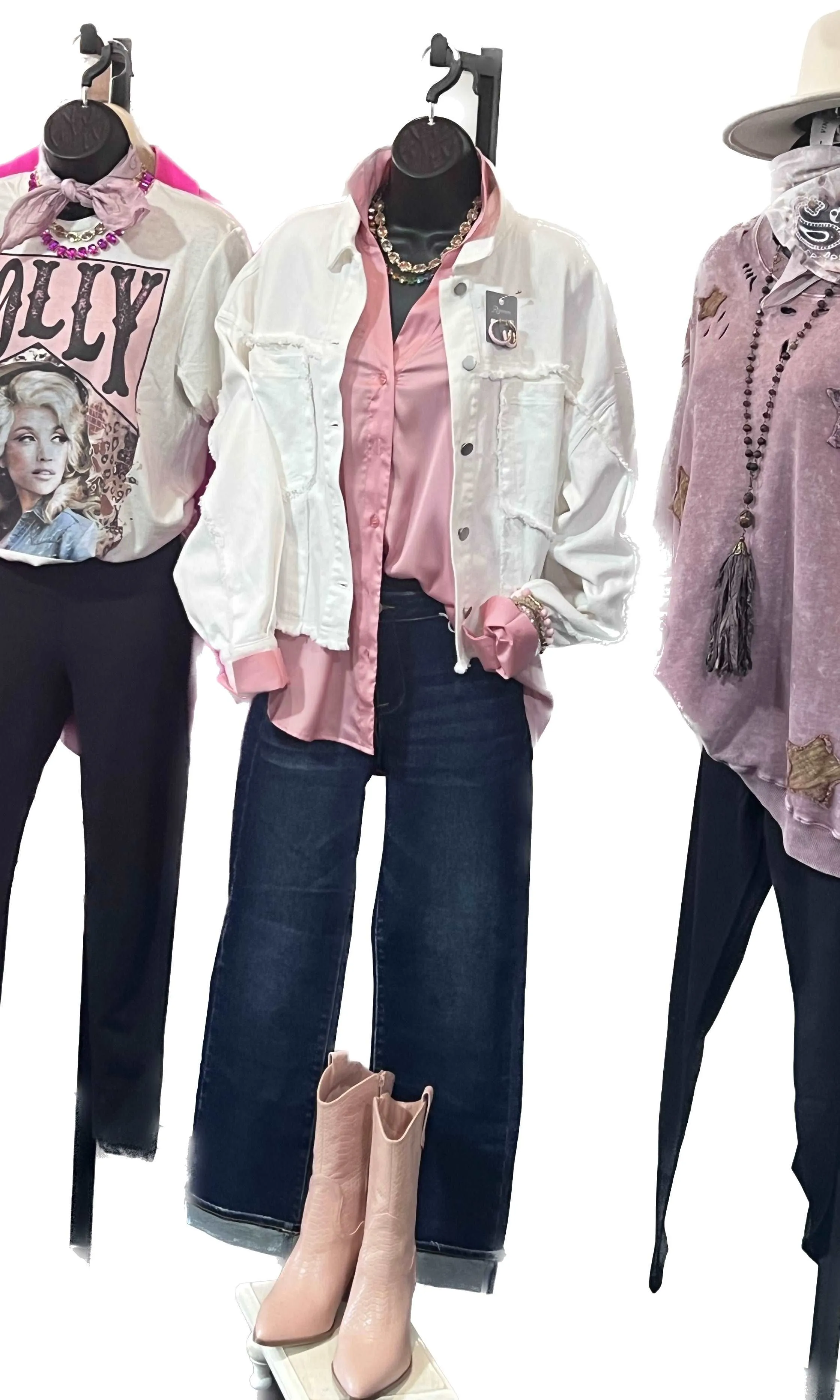 Frayed Hem White Jacket