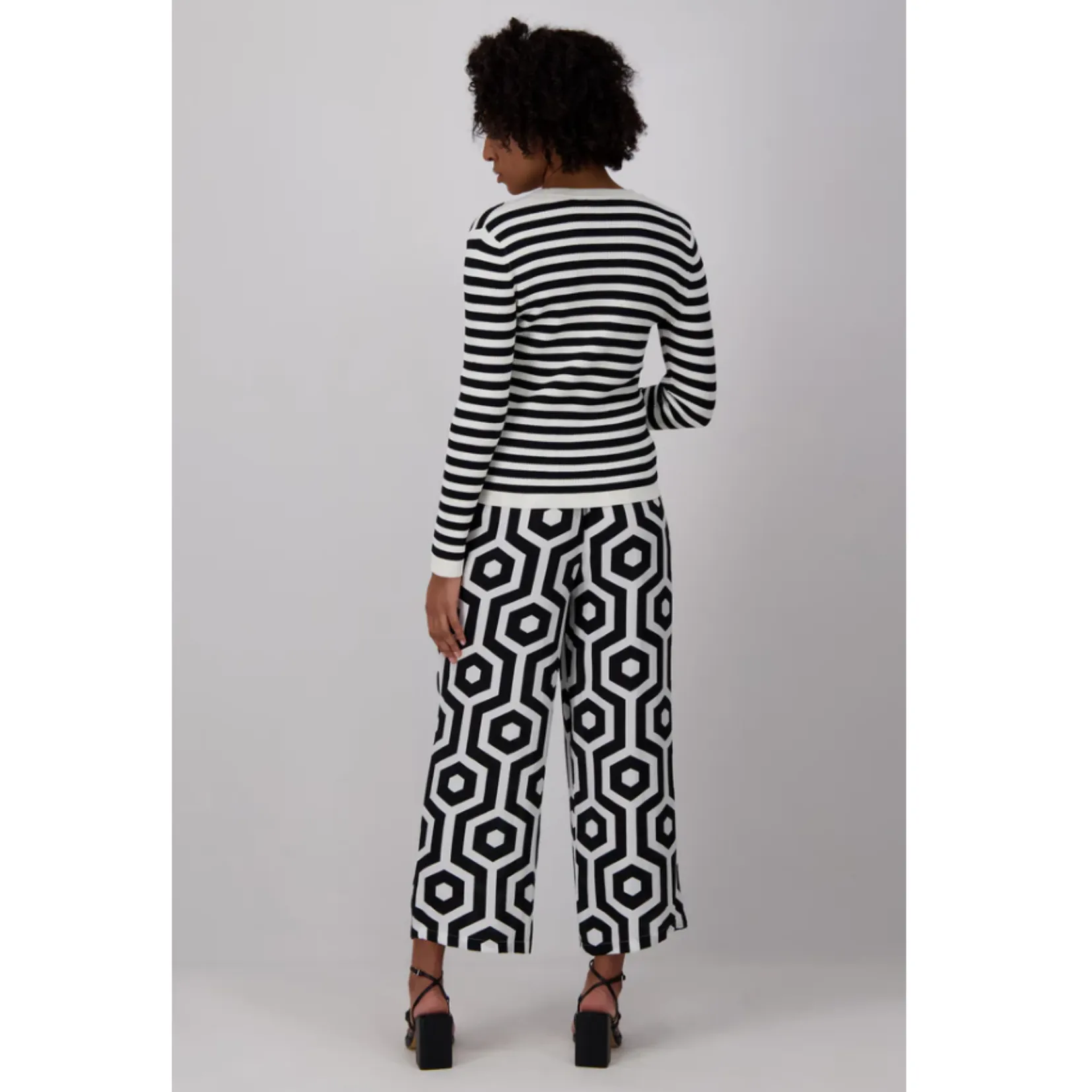 Fynch-Hatton Printed Graphic Mono Trouser 4058