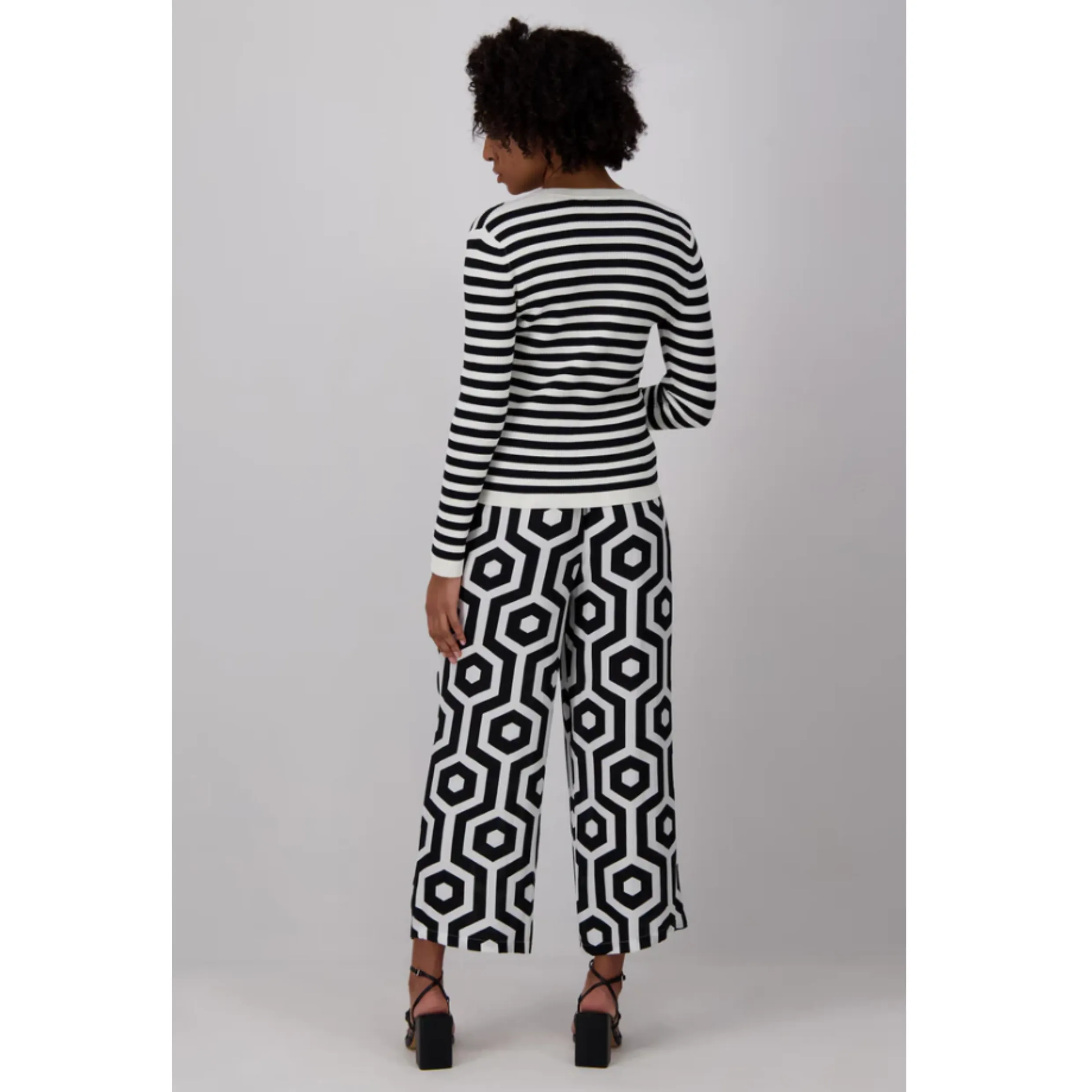 Fynch-Hatton Printed Graphic Mono Trouser 4058