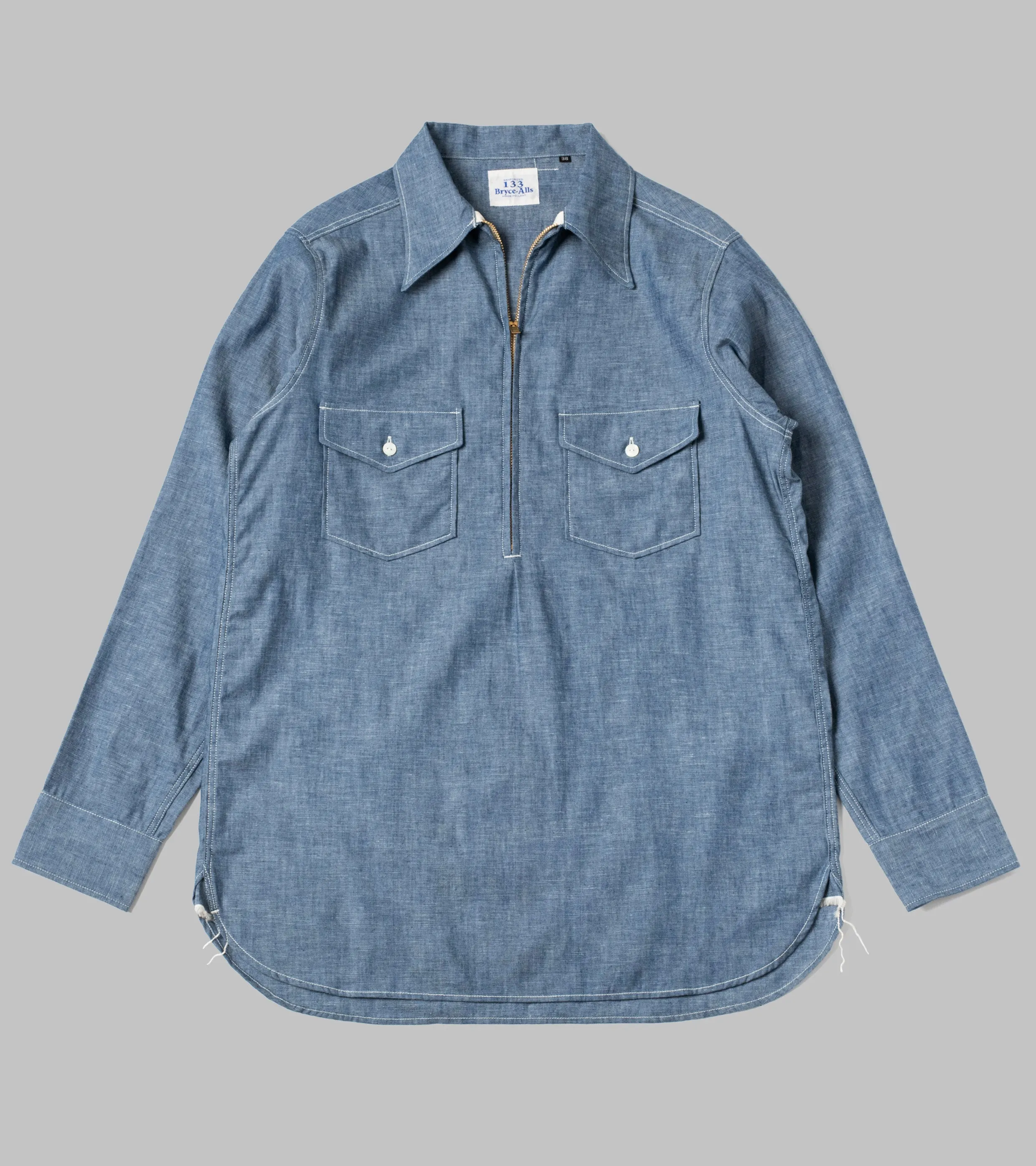 Half-zip Shirt Chambray