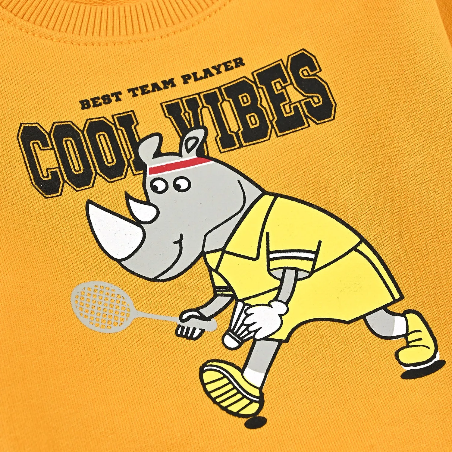 Infant Boys Cotton Terry Sweatshirt Cool Vibes-Citrus