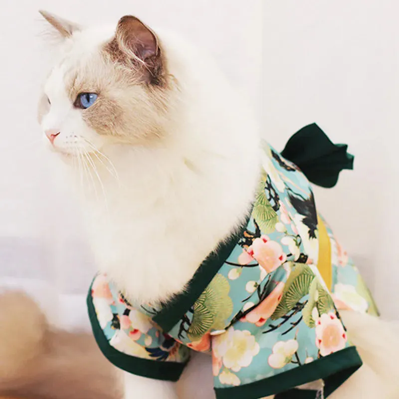 Japanese Kimono-Inspired Pet Clothes for Summer - Perfect for Dogs, Cats, and More! - Clothes For Dog Cats Pet Summer Japanese Dog Clothes Kimono French Bulldog Corgi Chihuahua Shiba Inu Puppy Suit For Dogs