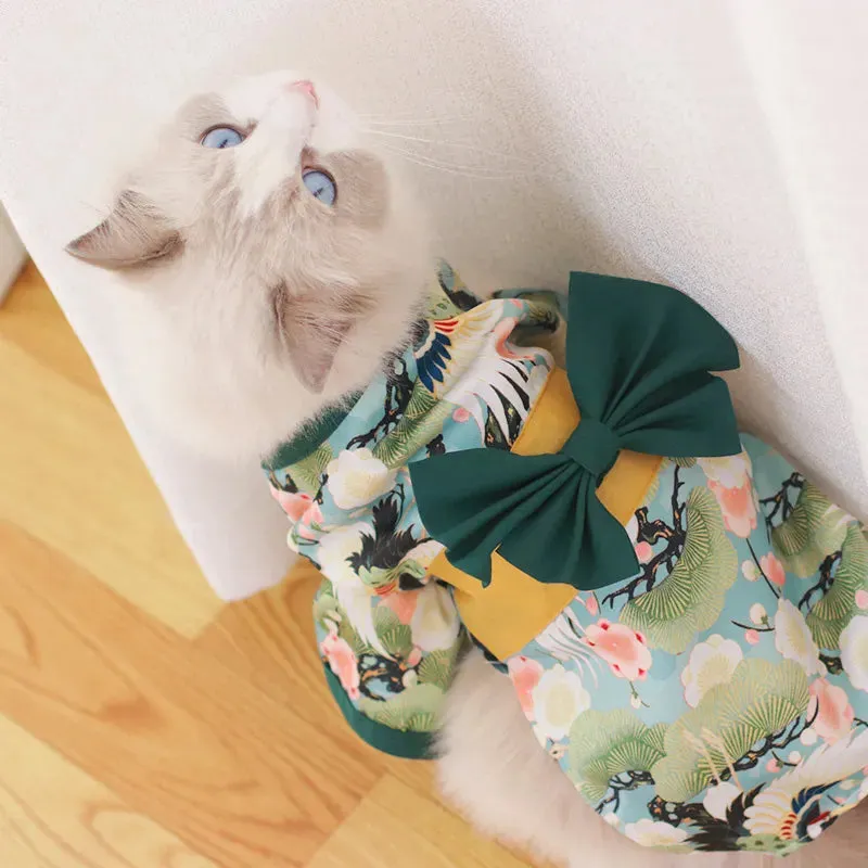 Japanese Kimono-Inspired Pet Clothes for Summer - Perfect for Dogs, Cats, and More! - Clothes For Dog Cats Pet Summer Japanese Dog Clothes Kimono French Bulldog Corgi Chihuahua Shiba Inu Puppy Suit For Dogs