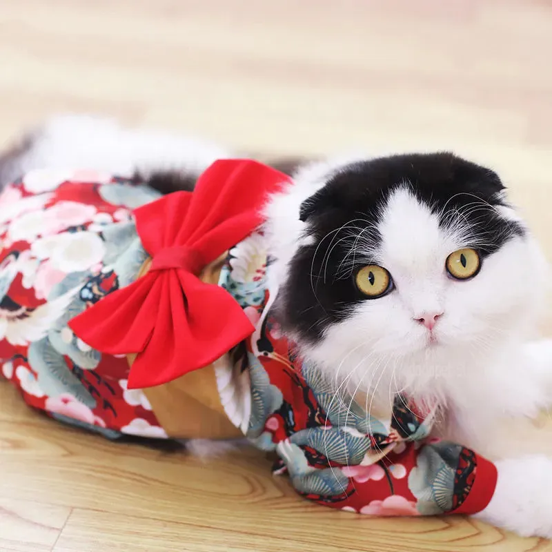 Japanese Kimono-Inspired Pet Clothes for Summer - Perfect for Dogs, Cats, and More! - Clothes For Dog Cats Pet Summer Japanese Dog Clothes Kimono French Bulldog Corgi Chihuahua Shiba Inu Puppy Suit For Dogs