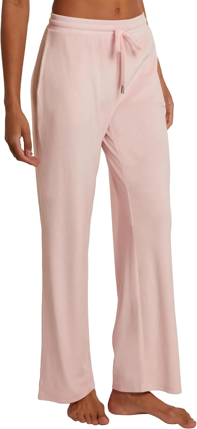 Juicy Couture Women's Velvet Fleece Lounge Pajama Pant with Rhinestones