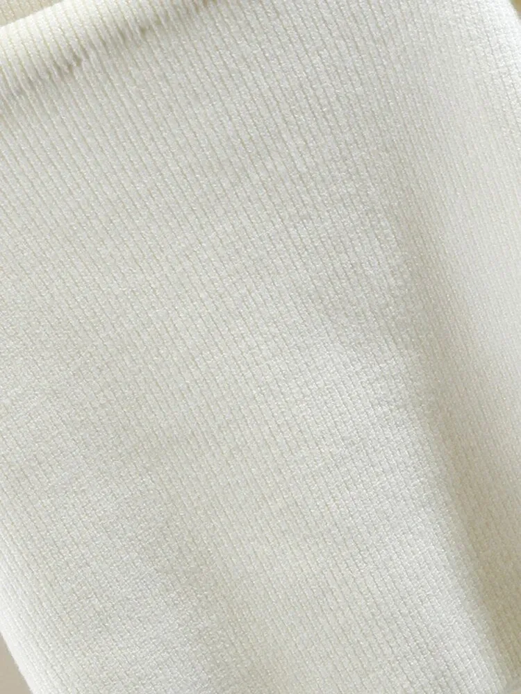 Knitting Hollow Out Sweaters For Women Round Neck Long Sleeve Pullover Minimalist Temperament Sweater Female