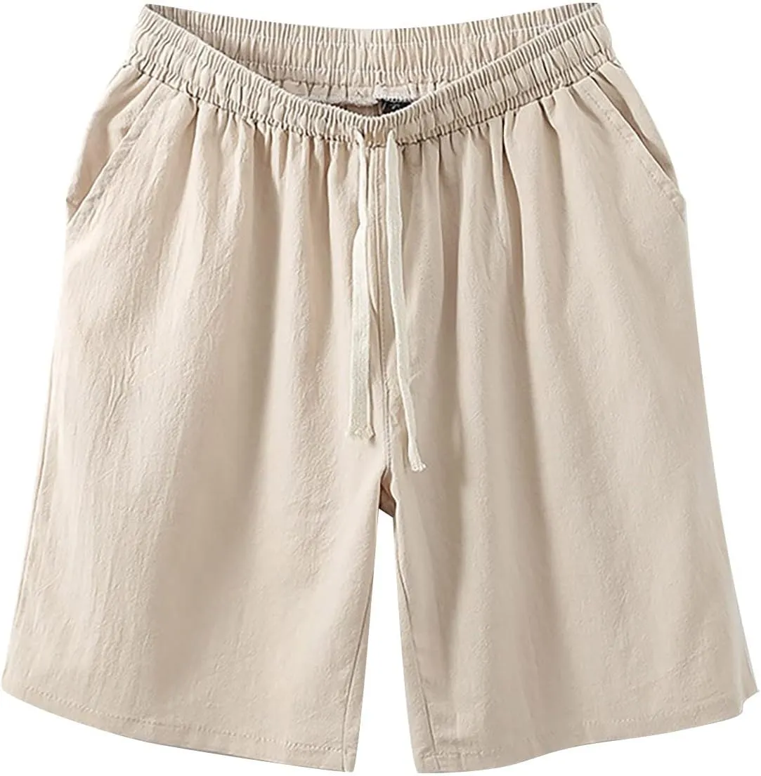 LCMTWX Men's Gym Workout Shorts Casual Solid Color Loose Youth Japanese Retro Breathable Shorts Men Mens Shorts 9 Black