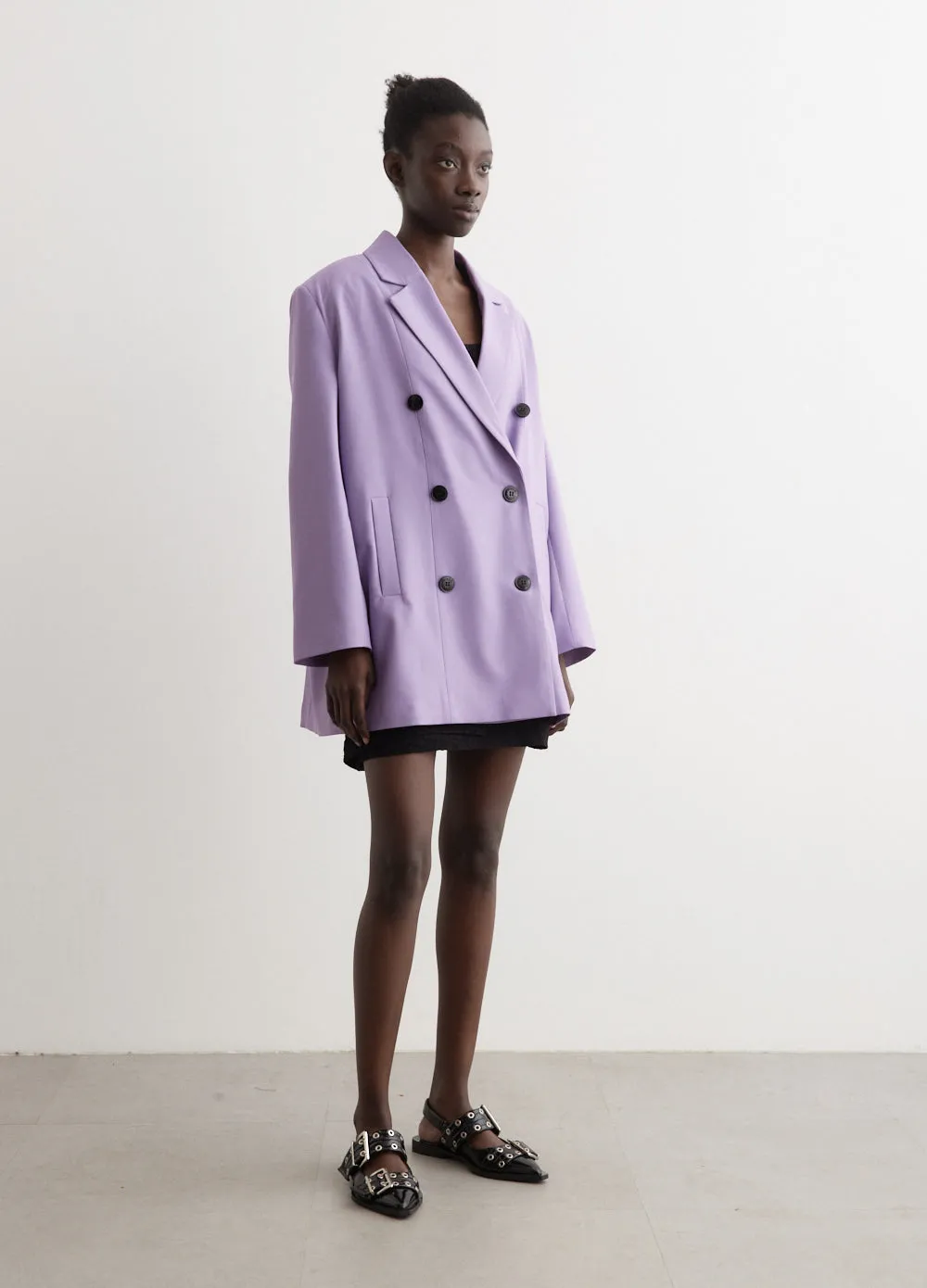 Light Solid Oversized Blazer