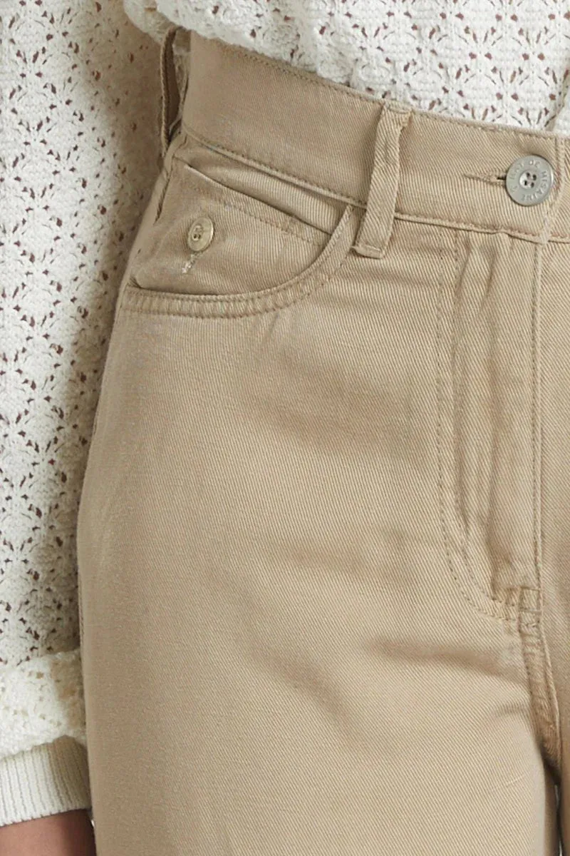 Mat de Misaine Straight Leg Trousers in Dune