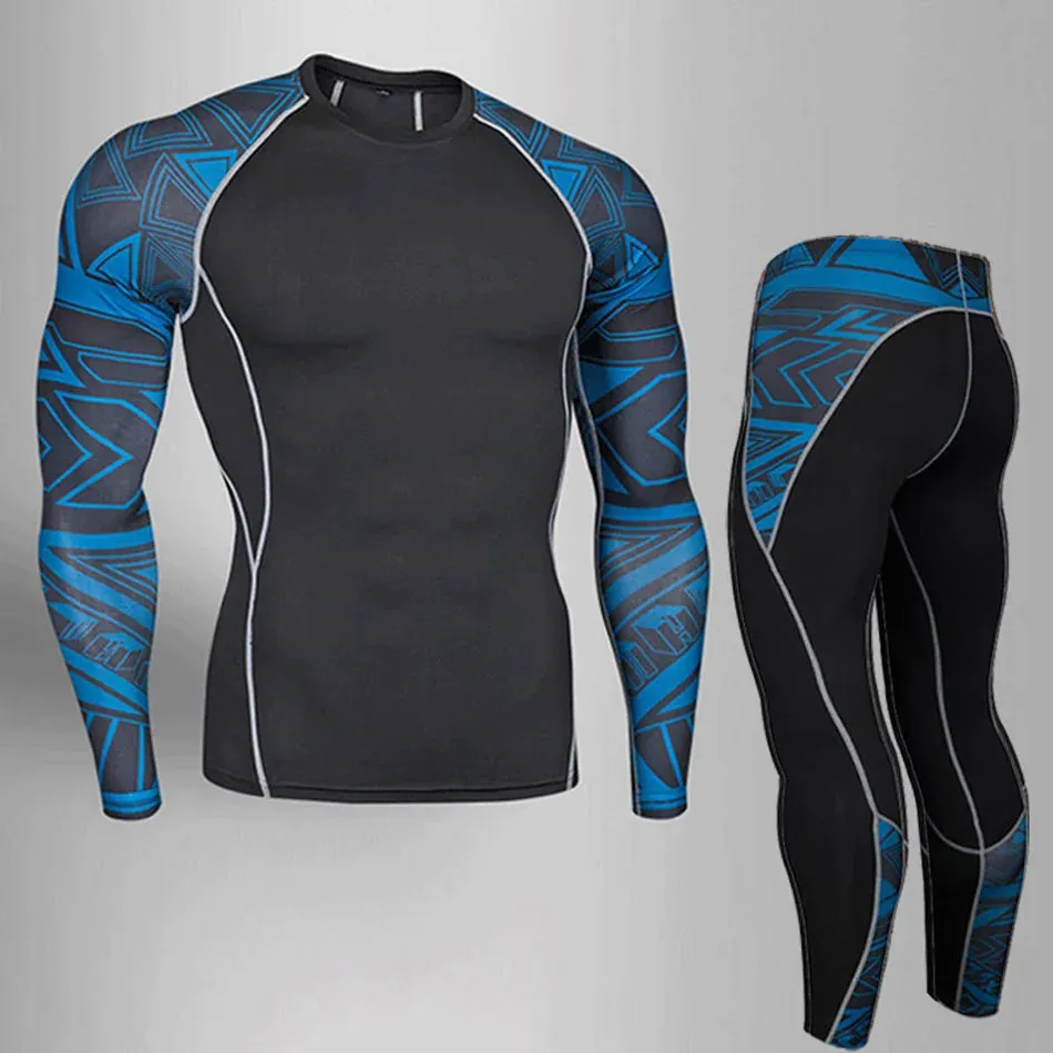 MMA RASH GUARD Sports Base Layer Shirt and Pants
