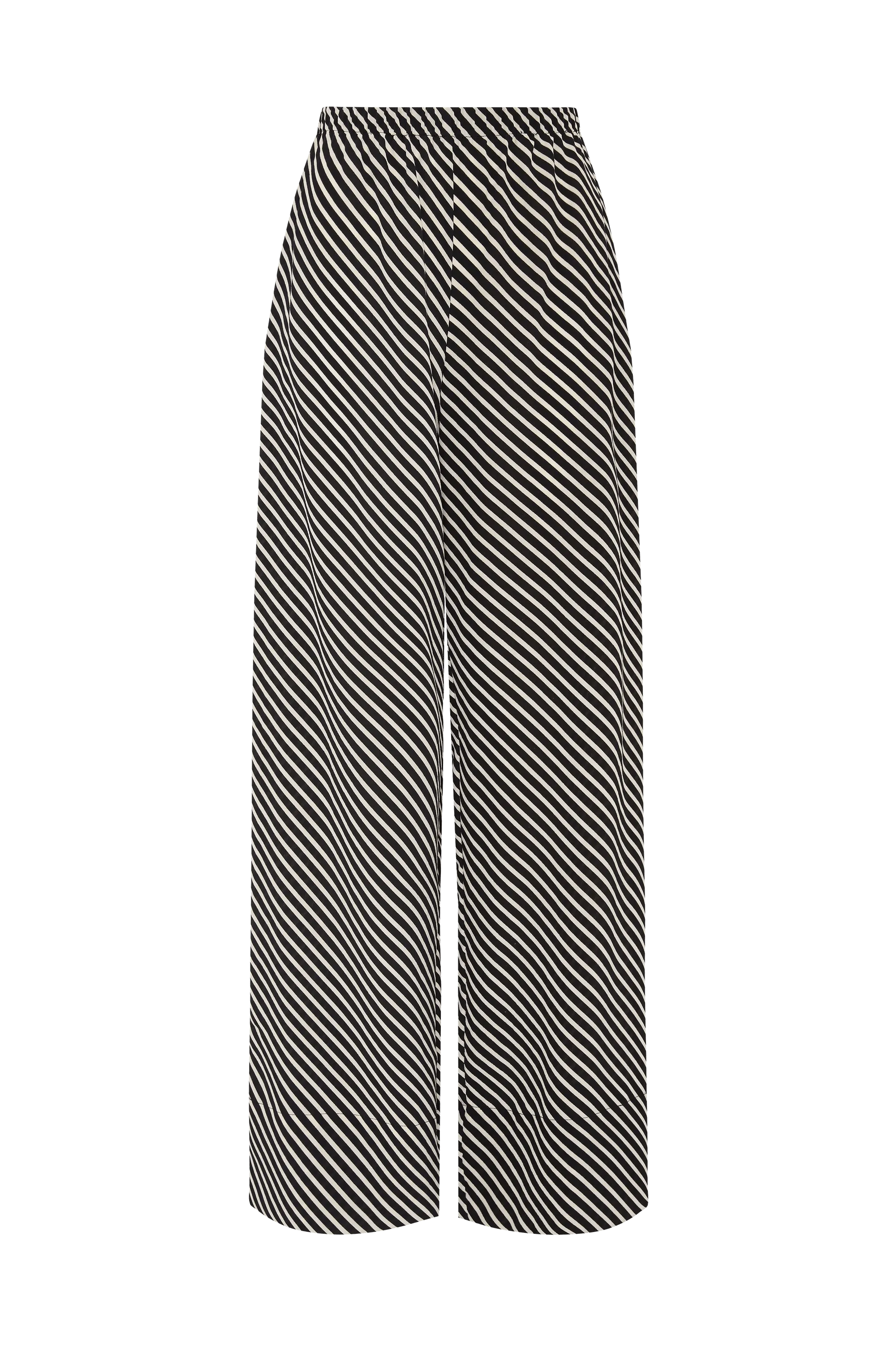 Monforte Pant Toscano Stripe Black - Final Sale