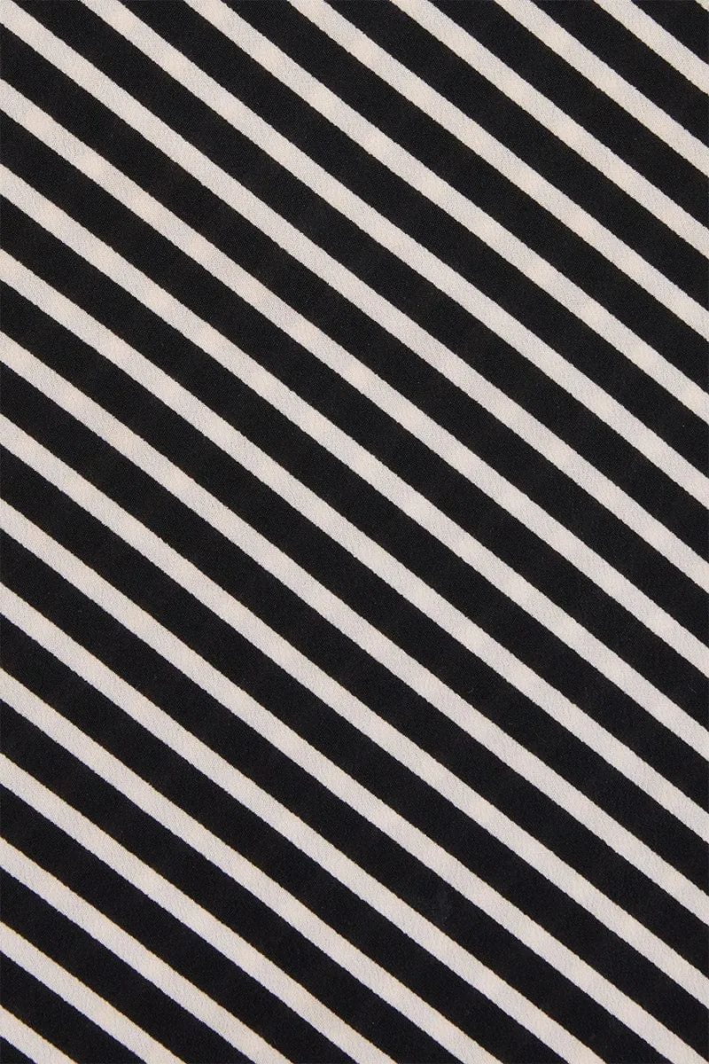 Monforte Pant Toscano Stripe Black - Final Sale