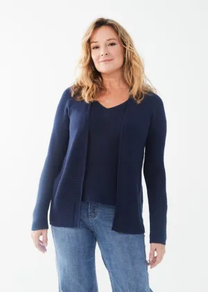 Nadia Navy Textured Cardigan - FDJ French Dressing d1144624
