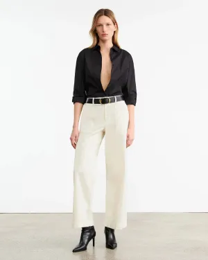 NILI LOTAN LEON BOY PANT IN STONE