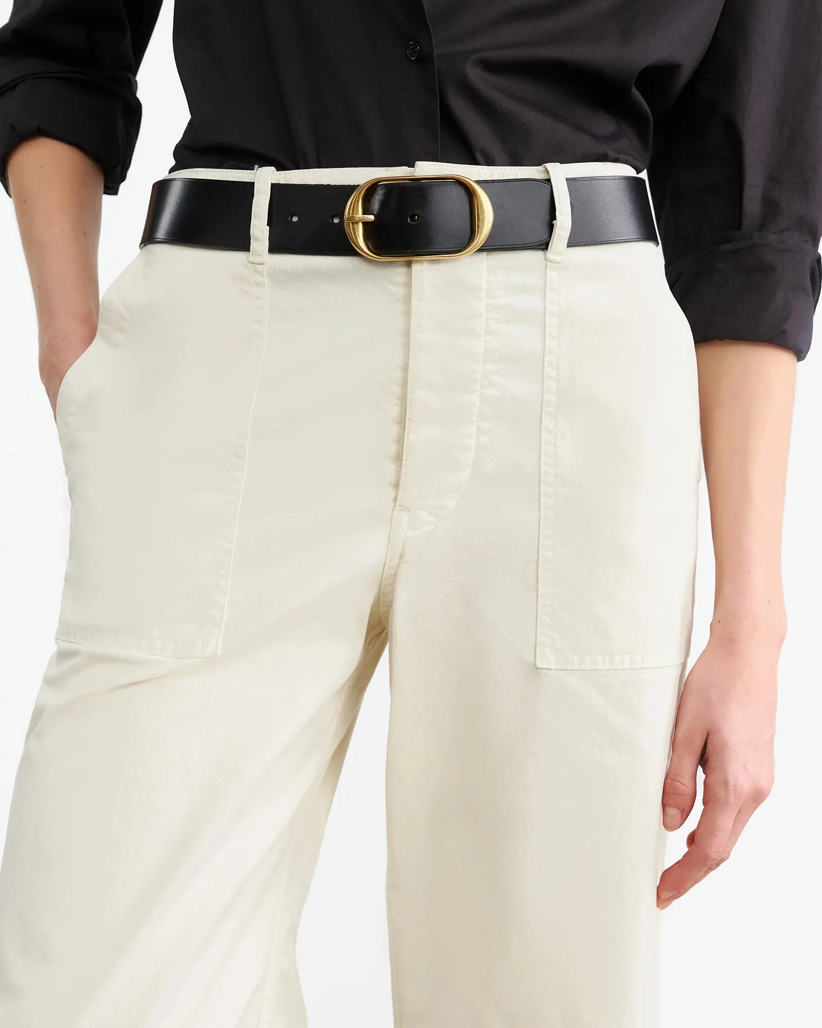 NILI LOTAN LEON BOY PANT IN STONE