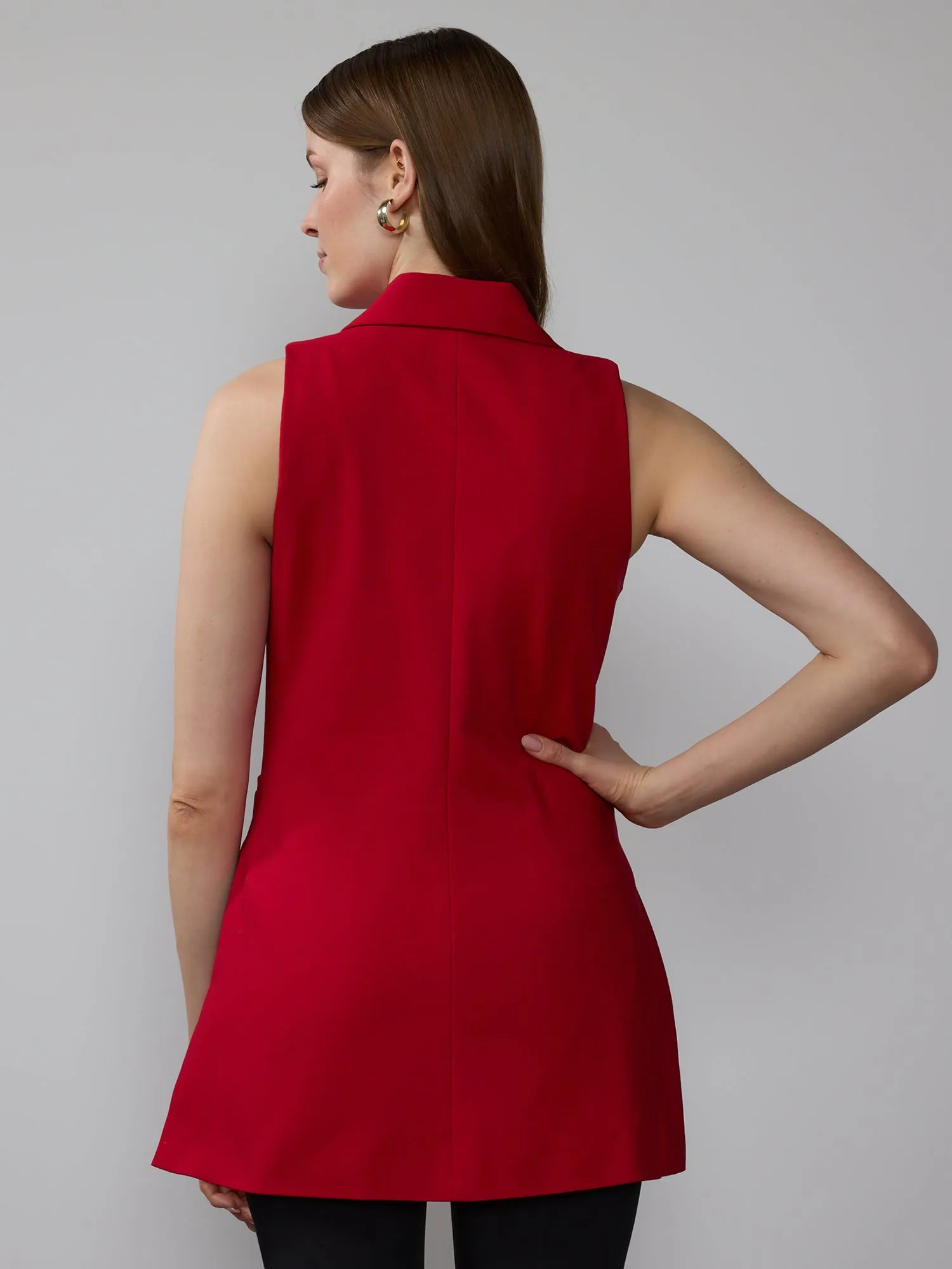 Notch Lapel Blazer Waist Coat