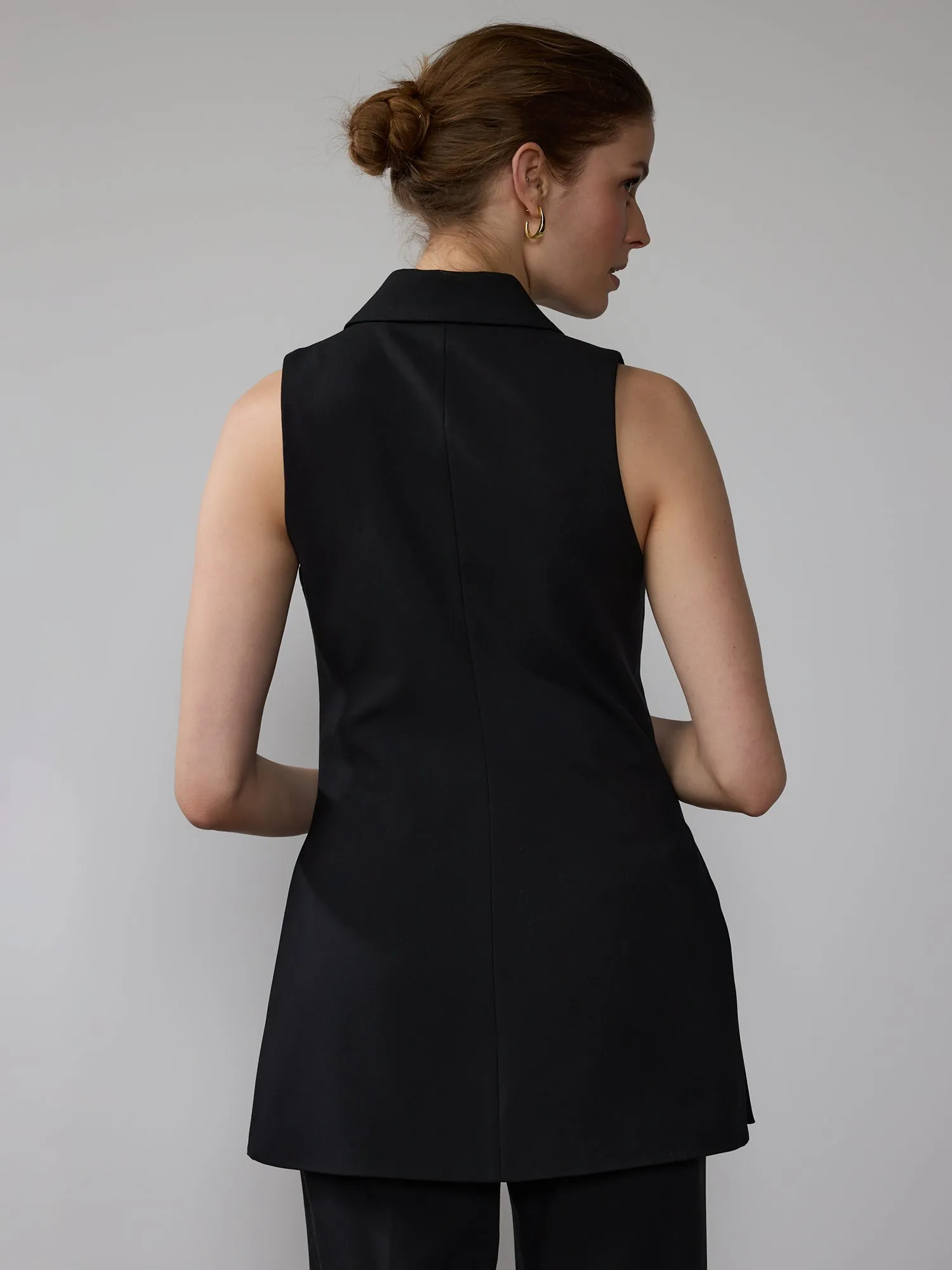 Notch Lapel Blazer Waist Coat