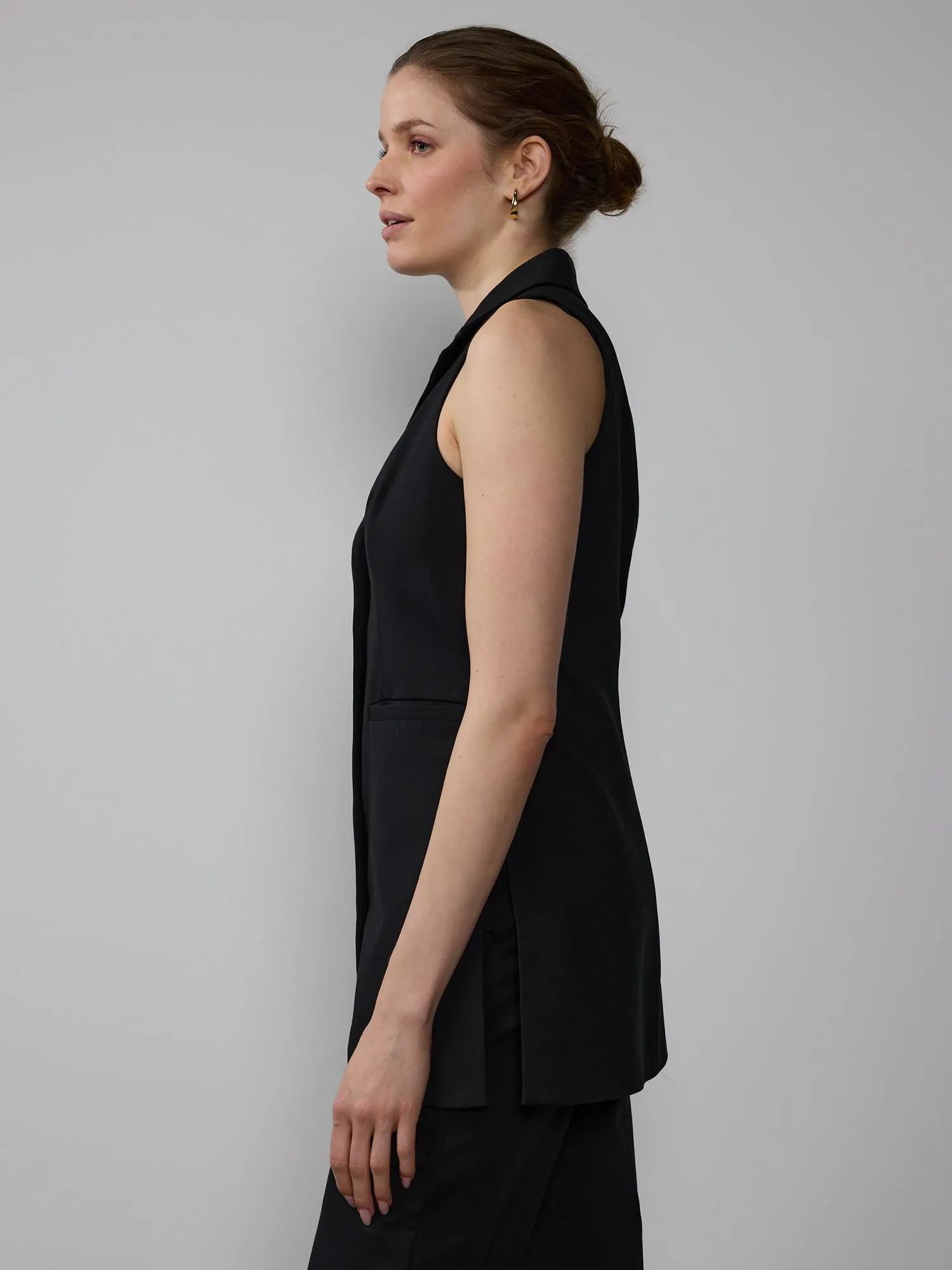 Notch Lapel Blazer Waist Coat