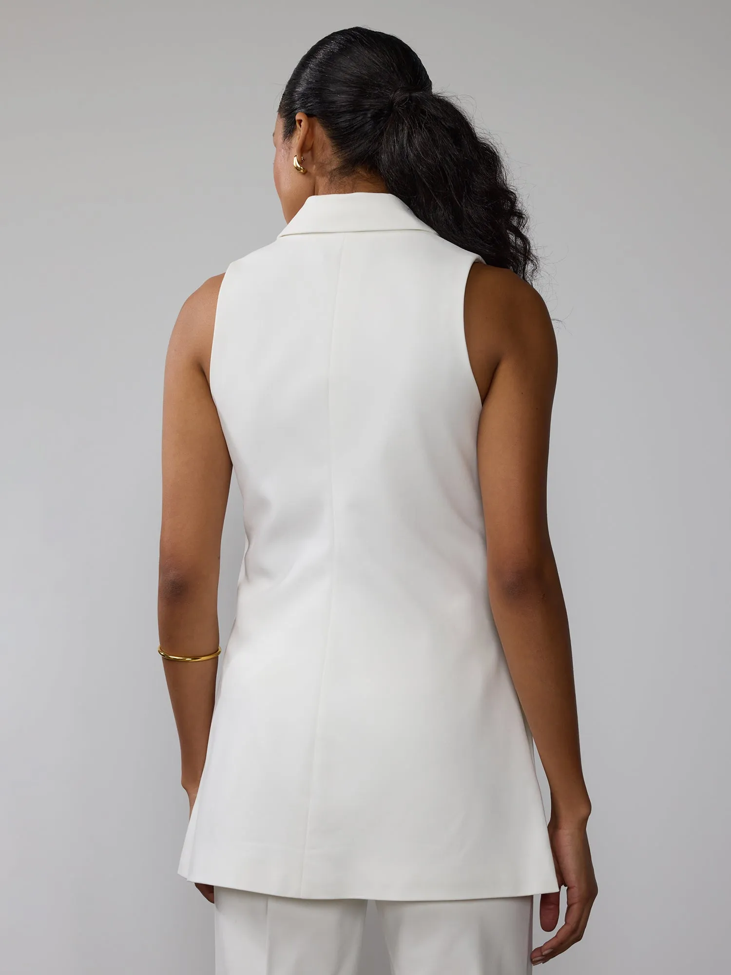 Notch Lapel Blazer Waist Coat