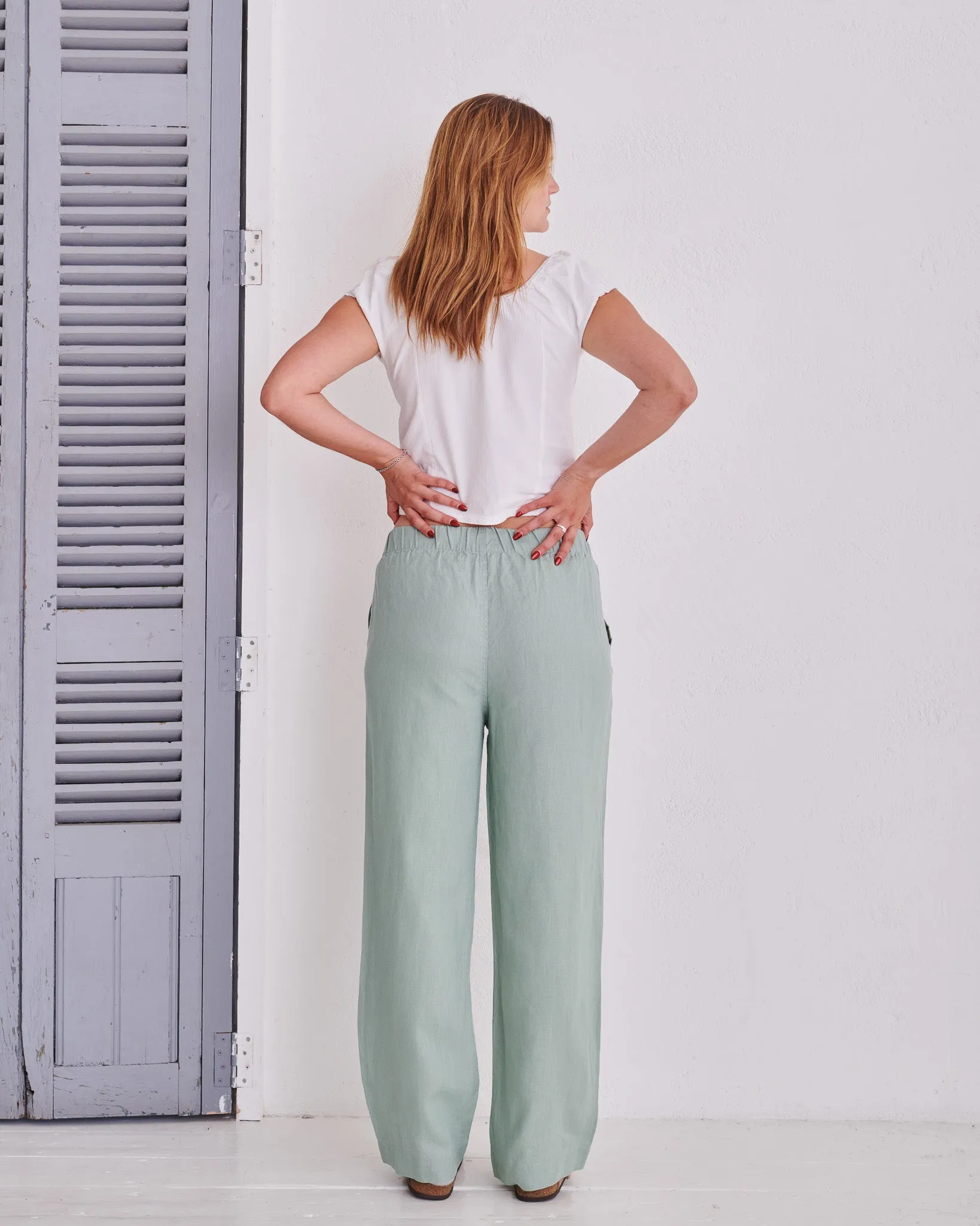 Olive Hemp Trousers