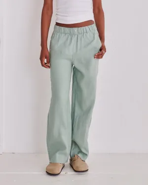 Olive Hemp Trousers