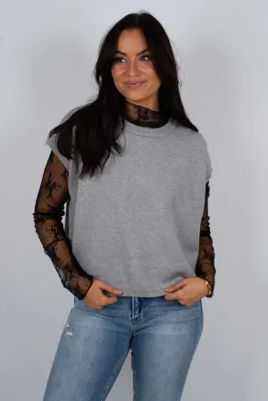 Only Getting Better Sweater Vest (Heather Grey)