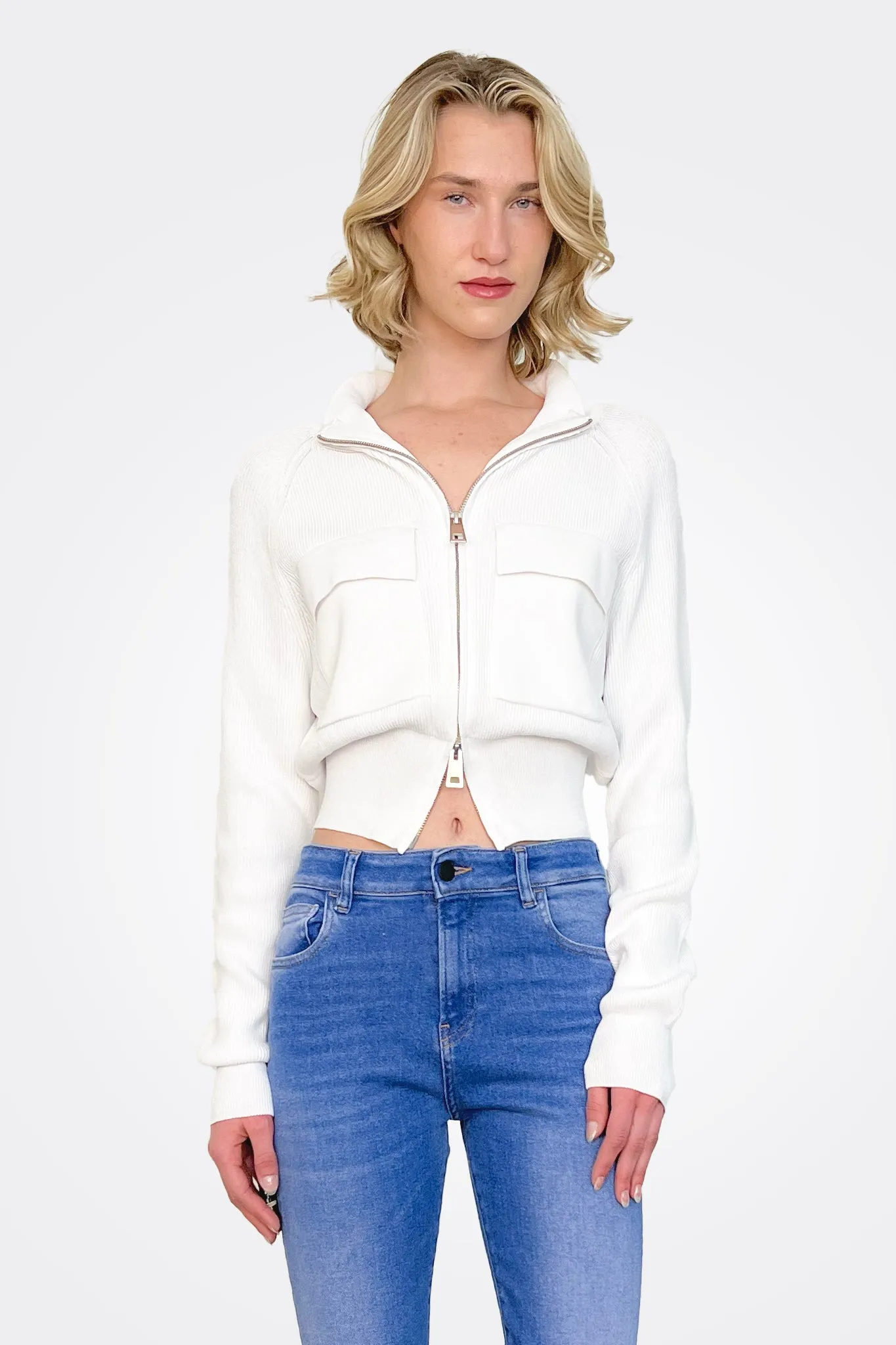 Pocket Cardigan - Bianco