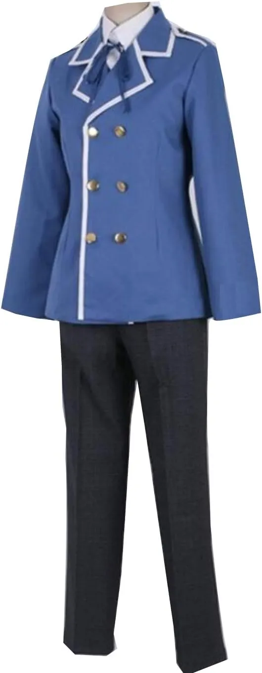 Poetic Walk Anime Costume Blue Whole Set Hat Suit Mens Cosplay Uniform Halloween Outfit