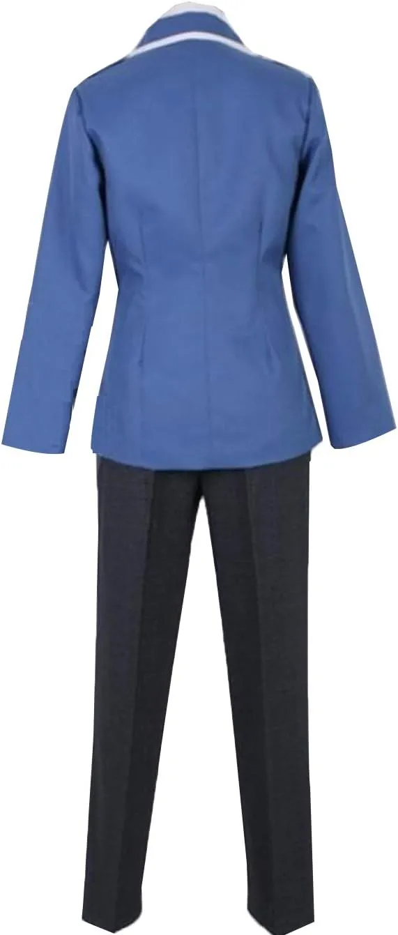Poetic Walk Anime Costume Blue Whole Set Hat Suit Mens Cosplay Uniform Halloween Outfit
