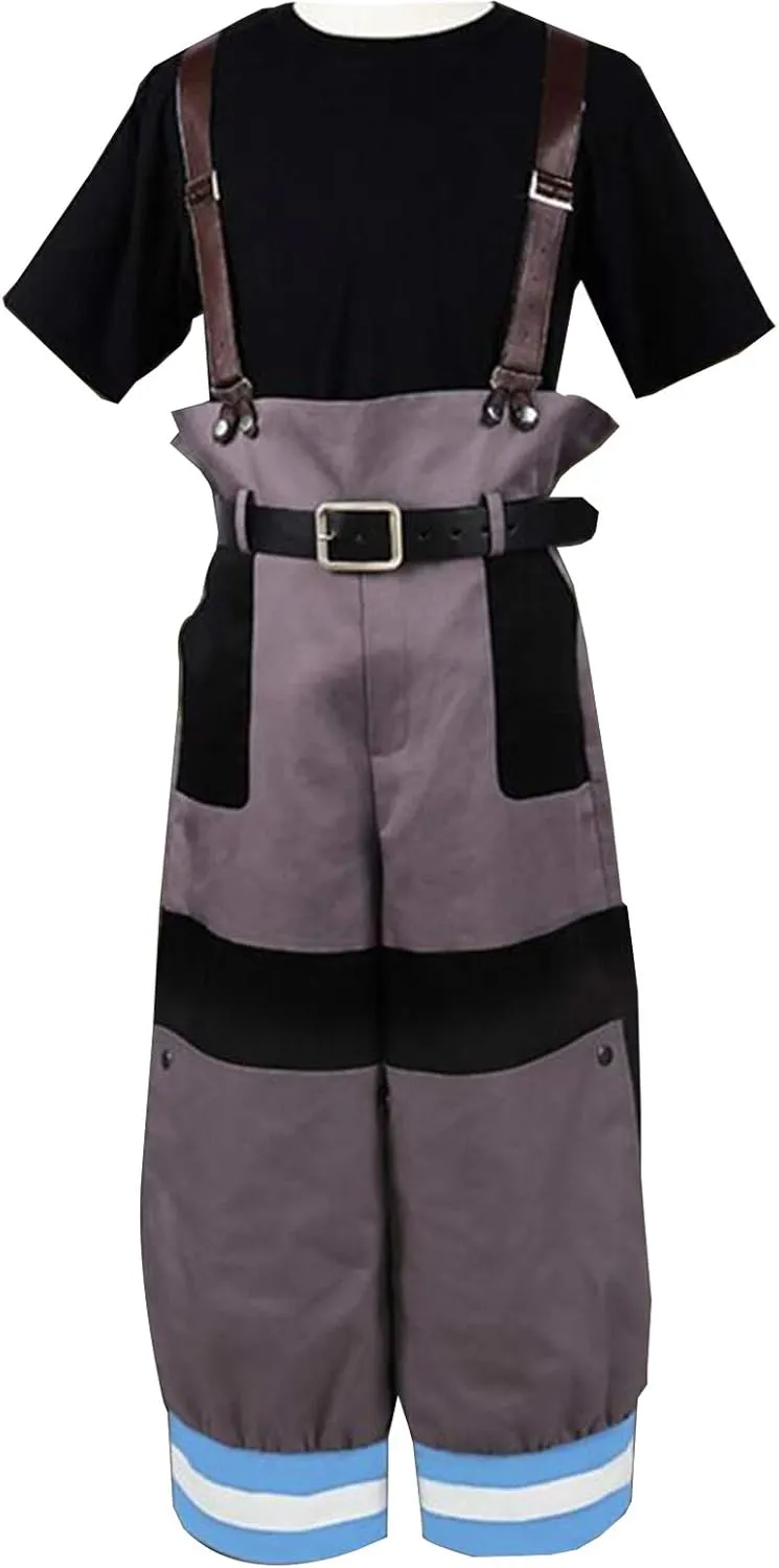 Poetic Walk Anime Costume Mens Cosplay Cloak Suit Overall Womens Halloween Belt Uniform
