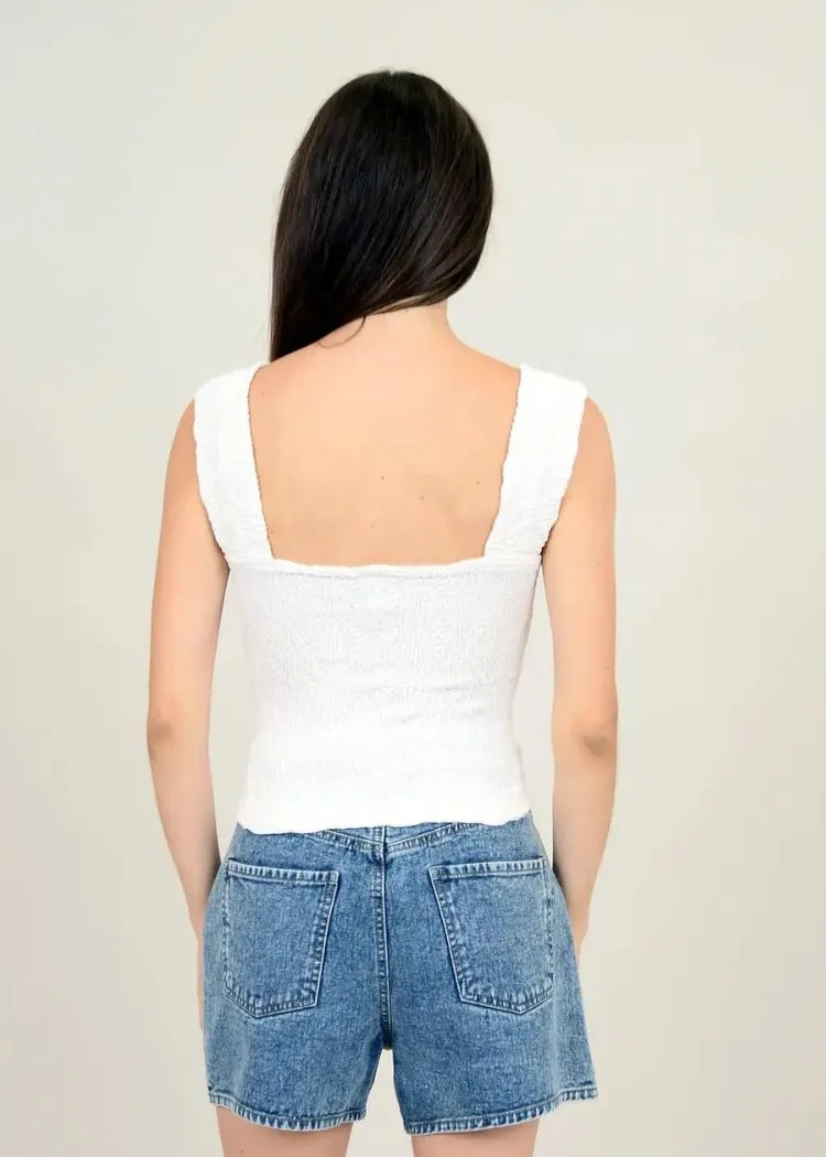 RD Style Cassira Jacquard Knit Top-Cream