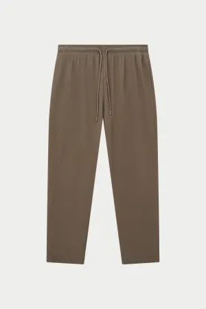 RIBBED TROUSERS - MINK