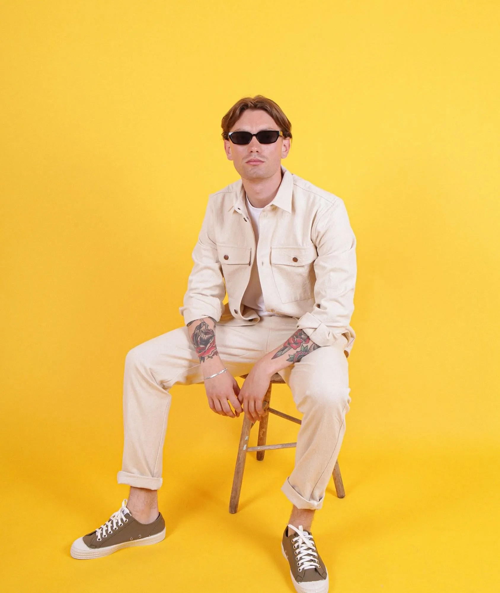Salt & Pepper Overshirt (Sand)